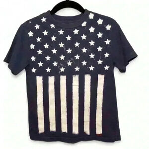 🇺🇸Polo Ralph Lauren - Navy Blue Flag Shirt-Boys small🇺🇸